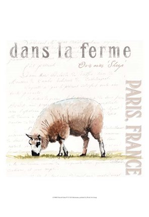 Framed Dans la Ferme IV Print