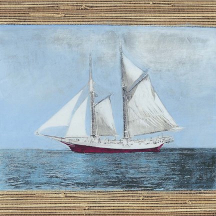 Framed Seagrass Nautical II Print