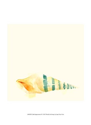 Framed Tidal Impressions II Print