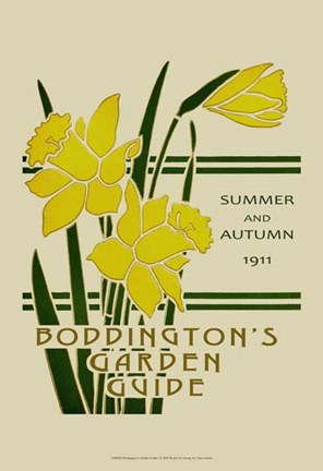Framed Boddington&#39;s Garden Guide I Print