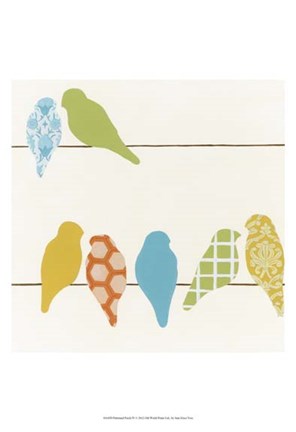 Framed Patterned Perch IV Print