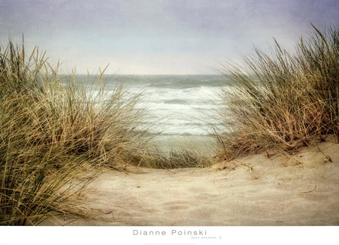 Framed Sea Grasses 1 Print