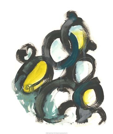 Framed Linked Ovals I Print