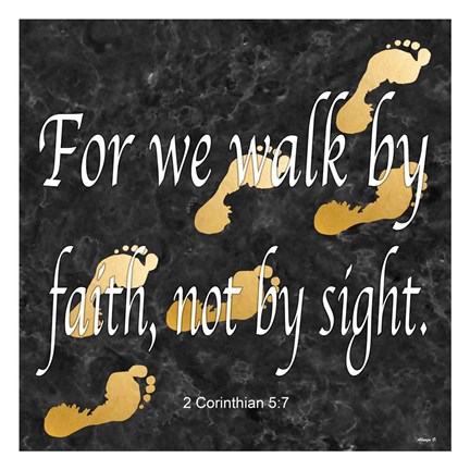 Framed Walk By Faith Print