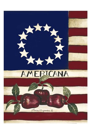 Framed Apples USA Print