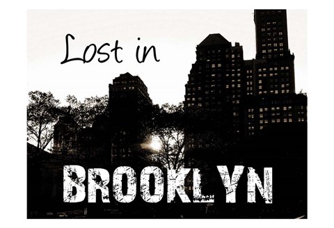 Framed Brooklyn Skyline Print
