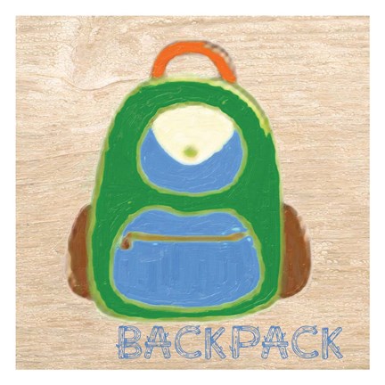 Framed Backpack Print