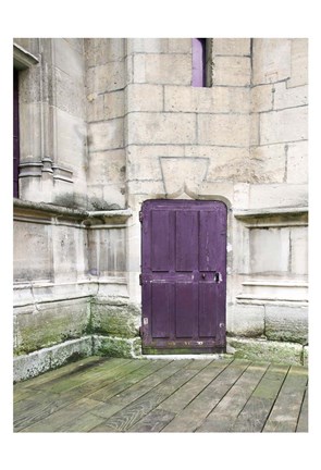 Framed Purple Cluny 1 Print