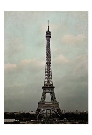 Framed Eiffel Sepia Print