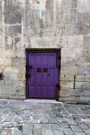 Framed Cloony Purple 2 Print