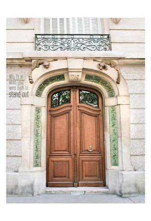 Framed Cats Dogs Paris Quote Print