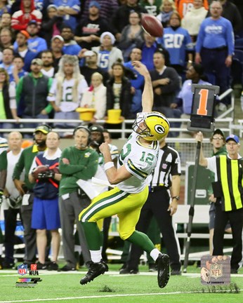 Framed Aaron Rodgers game winning touchdown pass- December 3, 2015 Print