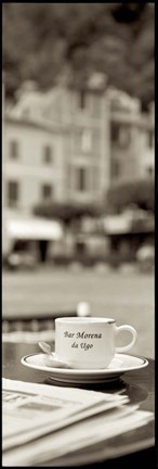 Framed Portofino Caffe II Print