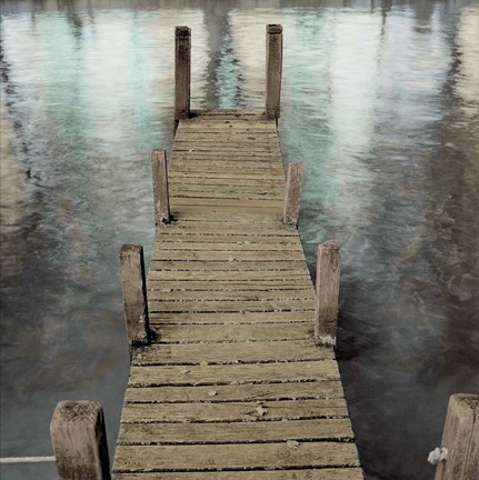 Framed Annecy Pier Print