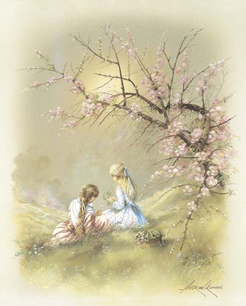 Framed Little Girl B Print