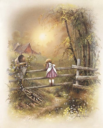 Framed Little Girl C Print