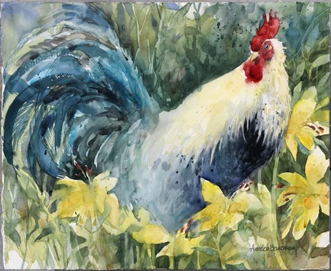 Framed Among The Lilies Print