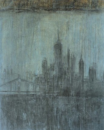 Framed Urban Fog I Print