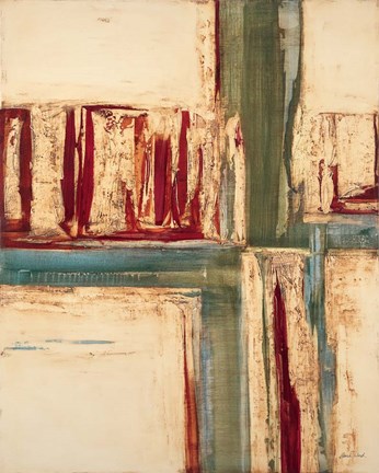 Framed Green Crossing Print