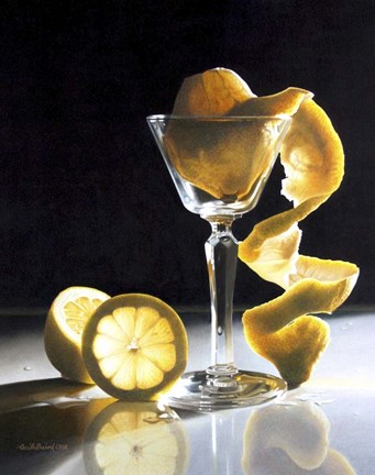 Framed Twisted Lemon Print