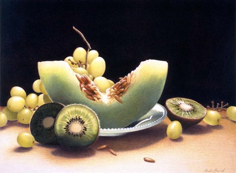 Framed Shades Of Green Print