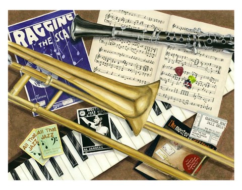 Framed All That Jazz Print