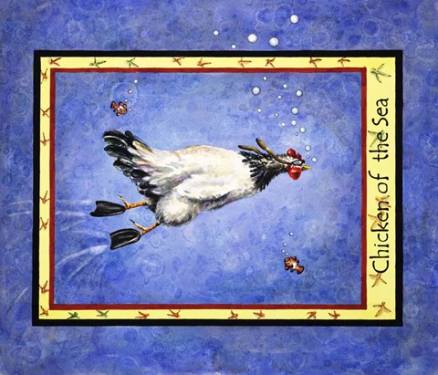 Framed Chicken Of The Sea Print