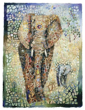 Framed Pachyderm Print