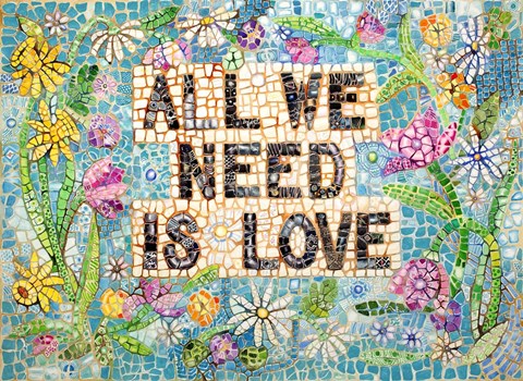 Framed All We Need is Love Print