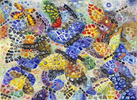 Framed Butterflies Print