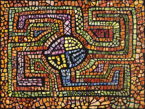 Framed Mola Mosiac Print