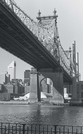 Framed Bridge over a River Print
