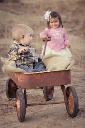 Framed Sibling Ride Print