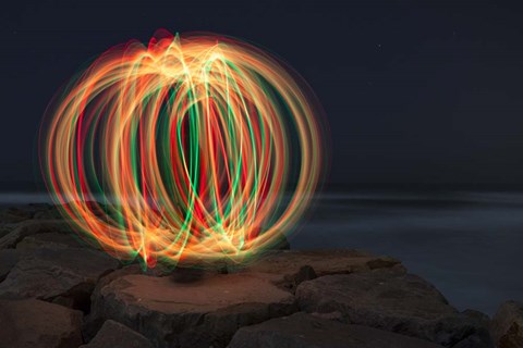 Framed Christmas Ball.tif Print