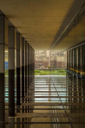 Framed Brick View Downtown Print