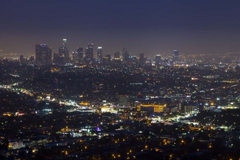 Framed LA Skyline Print