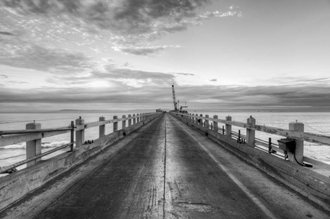 Framed Carpinteria Pier View II Print