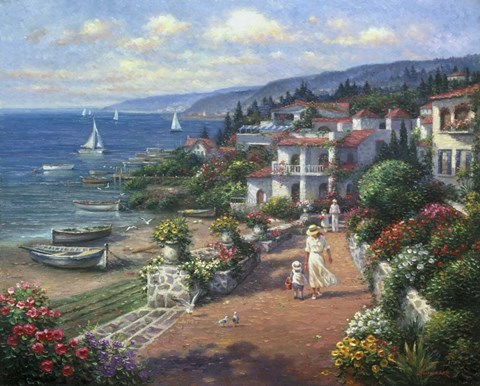 Framed Coastal Tranquility Print