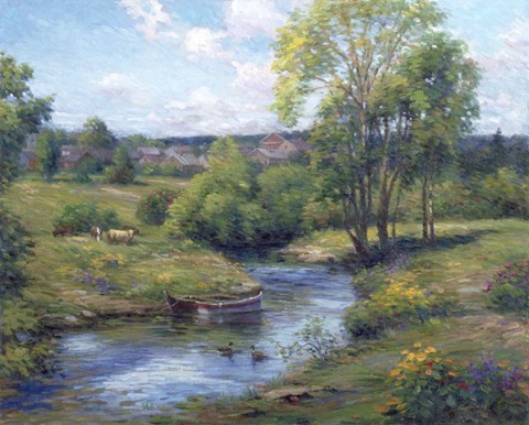 Framed Boating Print