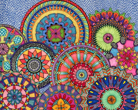 Framed Mandala Parade Print