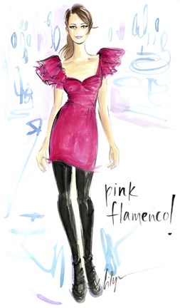 Framed Pink Flamenco Print
