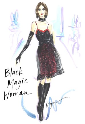 Framed Black Magic Woman Print