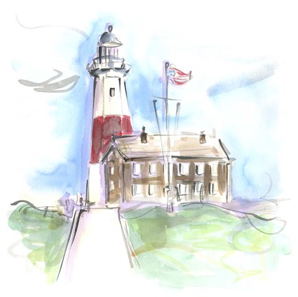 Framed Montauk Lighthouse Print