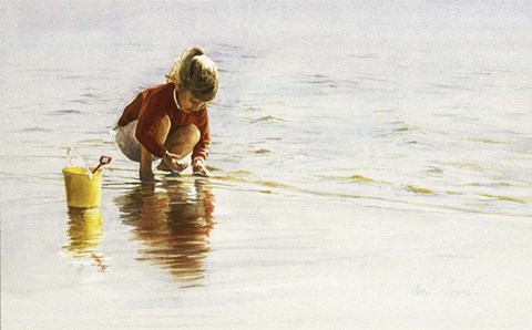 Framed Yellow Bucket Print