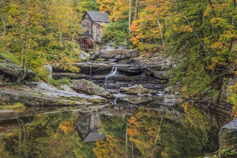 Framed Grist Mill Fall 2013 2 Print