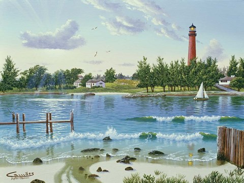 Framed Jupter Light 2 Print