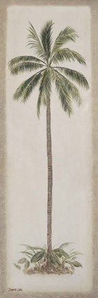 Framed Single Palm tree Print