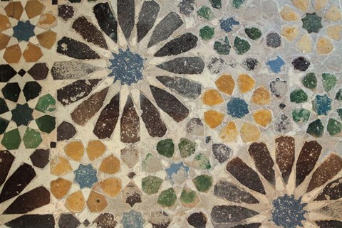 Framed Alhambra Tile I Print