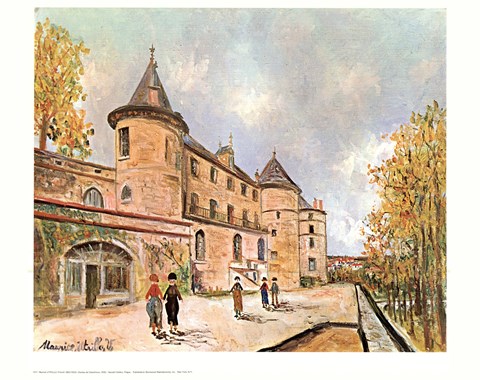 Framed Chateau De Chastelloux Print
