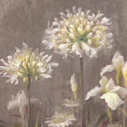 Framed Spring Blossoms Neutral III Print